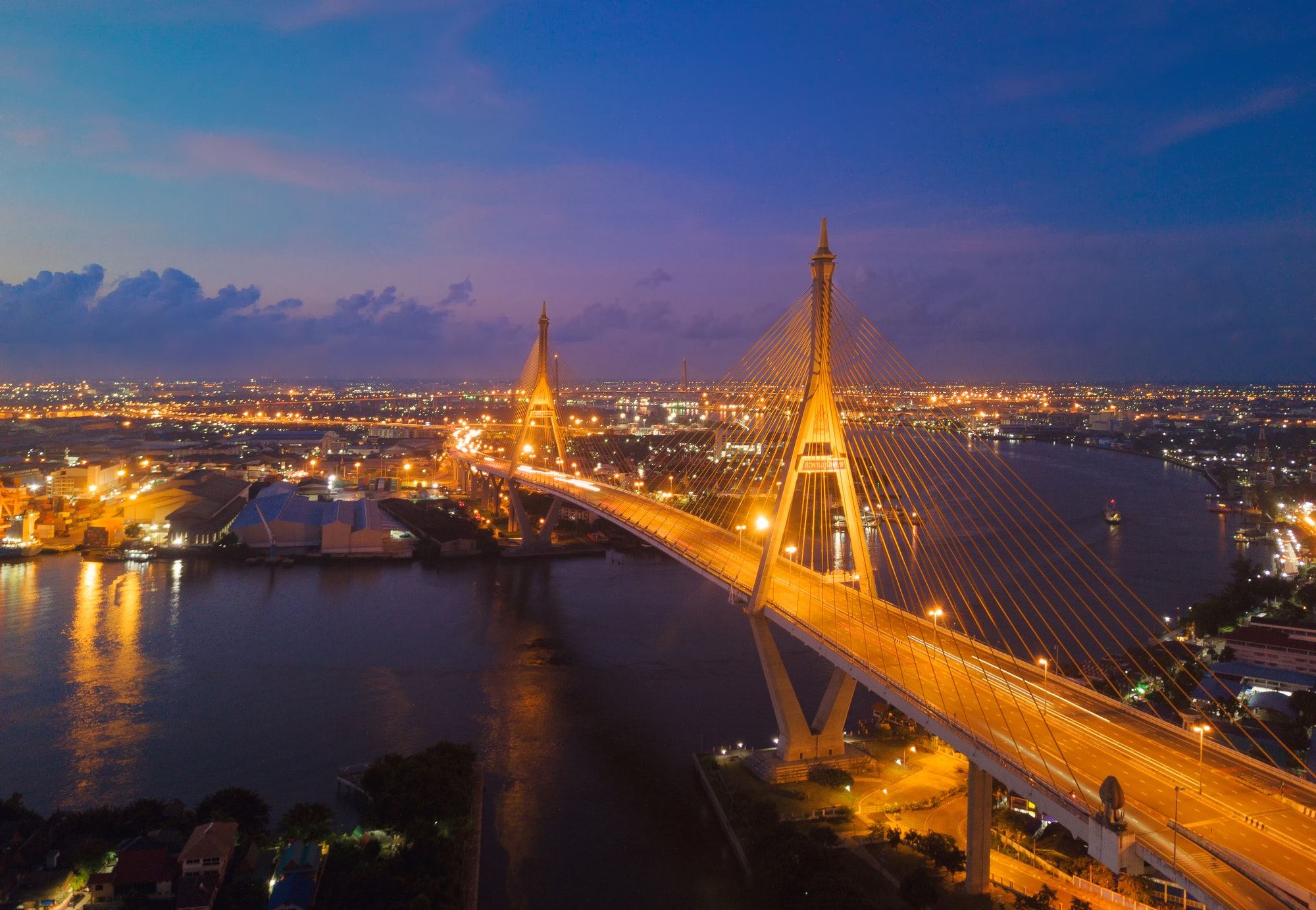 Bangkok Downtown. Thailand. Financial district and business in urban city in Asia.